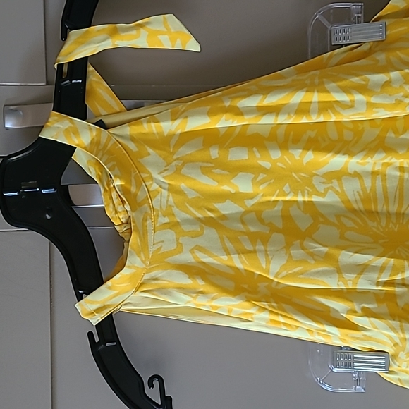 Modcloth yellow floral dress. Size L 3/$30 - Picture 2 of 6